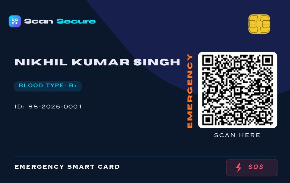 Scansecure Individual Card Front Sample